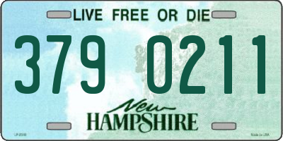 NH license plate 3790211