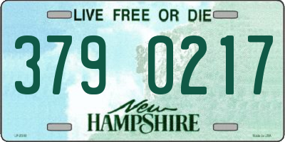NH license plate 3790217