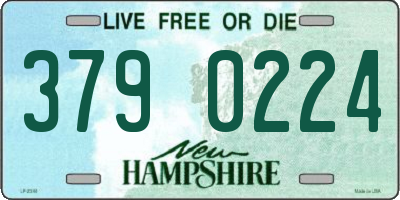 NH license plate 3790224