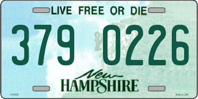 NH license plate 3790226