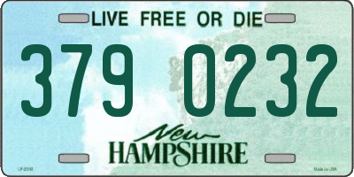 NH license plate 3790232