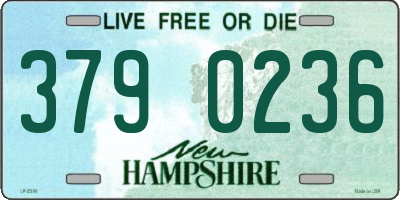 NH license plate 3790236