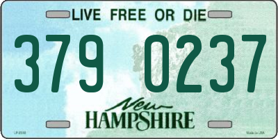 NH license plate 3790237