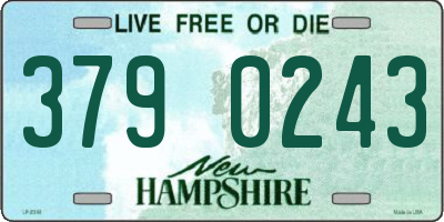 NH license plate 3790243
