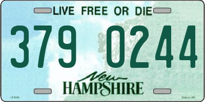 NH license plate 3790244