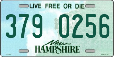 NH license plate 3790256