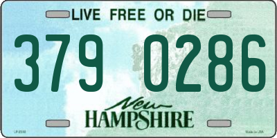 NH license plate 3790286