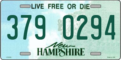 NH license plate 3790294