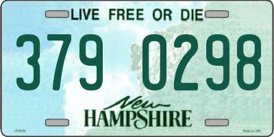 NH license plate 3790298