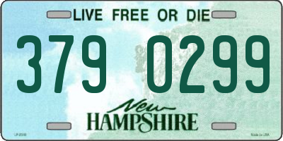 NH license plate 3790299