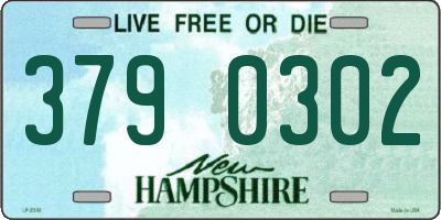 NH license plate 3790302