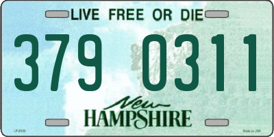 NH license plate 3790311