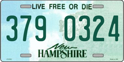 NH license plate 3790324