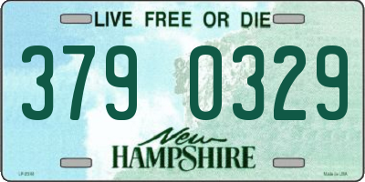 NH license plate 3790329