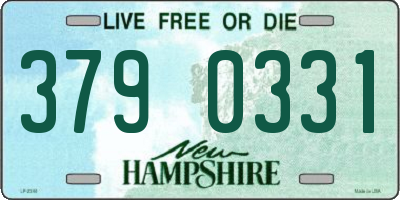 NH license plate 3790331