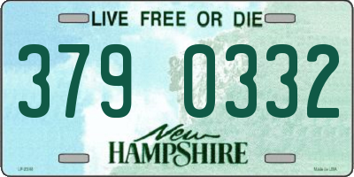 NH license plate 3790332