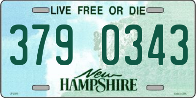 NH license plate 3790343