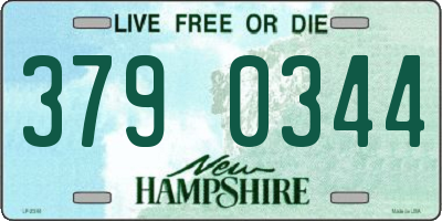 NH license plate 3790344