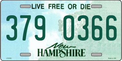 NH license plate 3790366