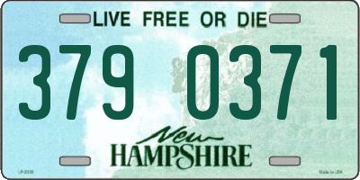 NH license plate 3790371