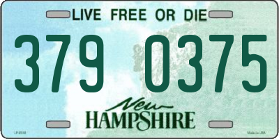 NH license plate 3790375