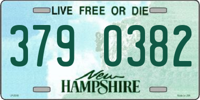 NH license plate 3790382