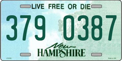 NH license plate 3790387