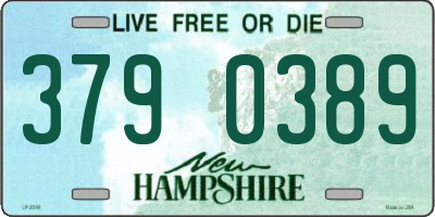 NH license plate 3790389