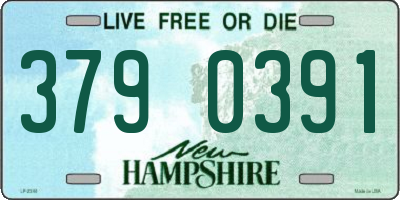 NH license plate 3790391