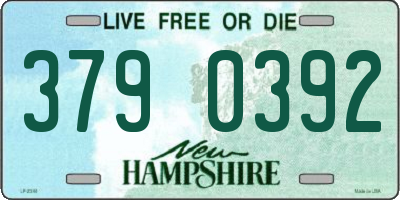 NH license plate 3790392