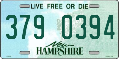 NH license plate 3790394