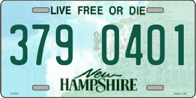 NH license plate 3790401