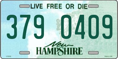 NH license plate 3790409