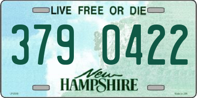 NH license plate 3790422