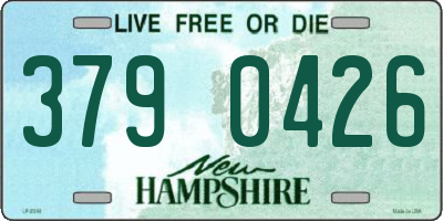 NH license plate 3790426