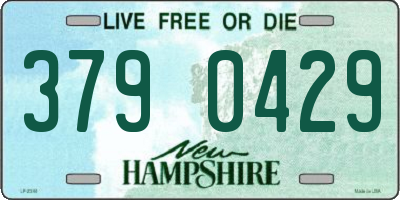 NH license plate 3790429