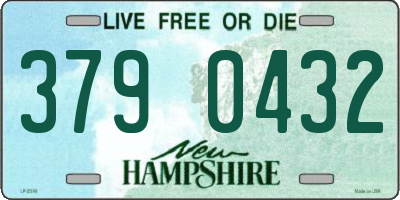 NH license plate 3790432