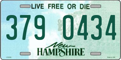 NH license plate 3790434