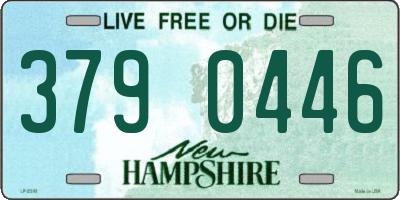 NH license plate 3790446