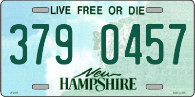 NH license plate 3790457