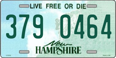 NH license plate 3790464