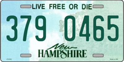 NH license plate 3790465