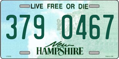 NH license plate 3790467