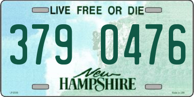 NH license plate 3790476