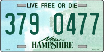 NH license plate 3790477