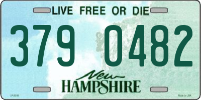 NH license plate 3790482