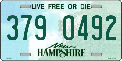 NH license plate 3790492