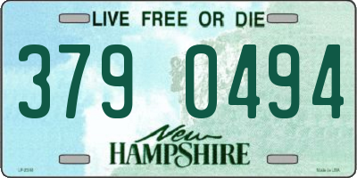 NH license plate 3790494