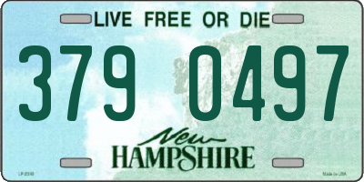 NH license plate 3790497