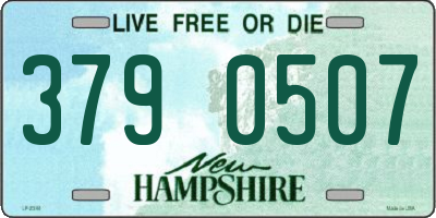NH license plate 3790507
